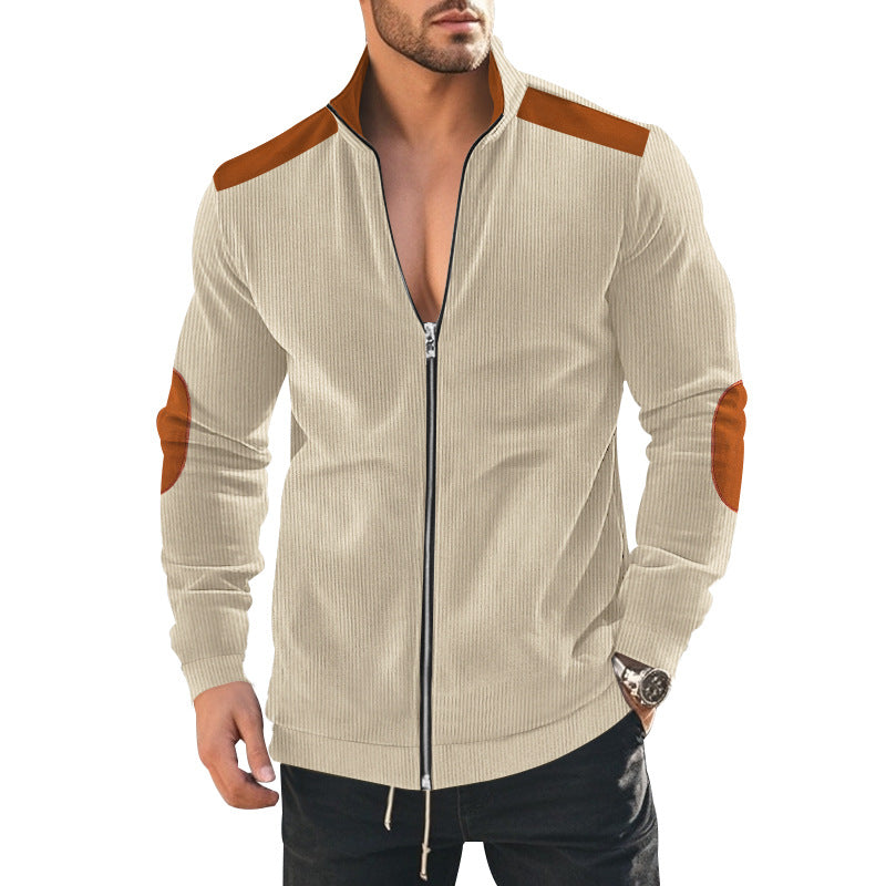 Sport leisure jacket for men in structured fabric with contrasting details Lune London