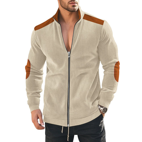 Sport leisure jacket for men in structured fabric with contrasting details Amarae