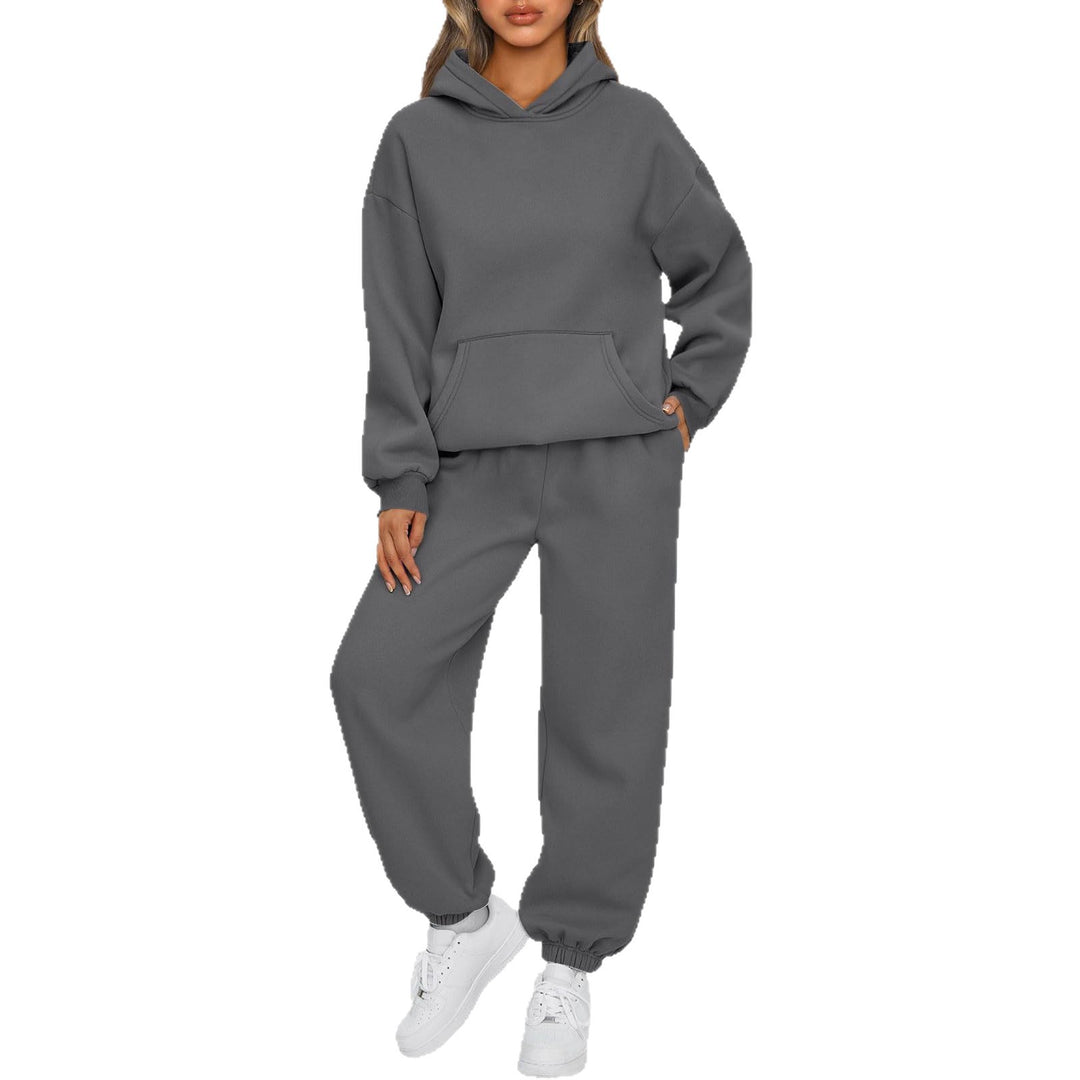 Combinaison de survêtement décontractée pour femmes avec un hoodie spacieux et des joggers confortables Chic & Stil