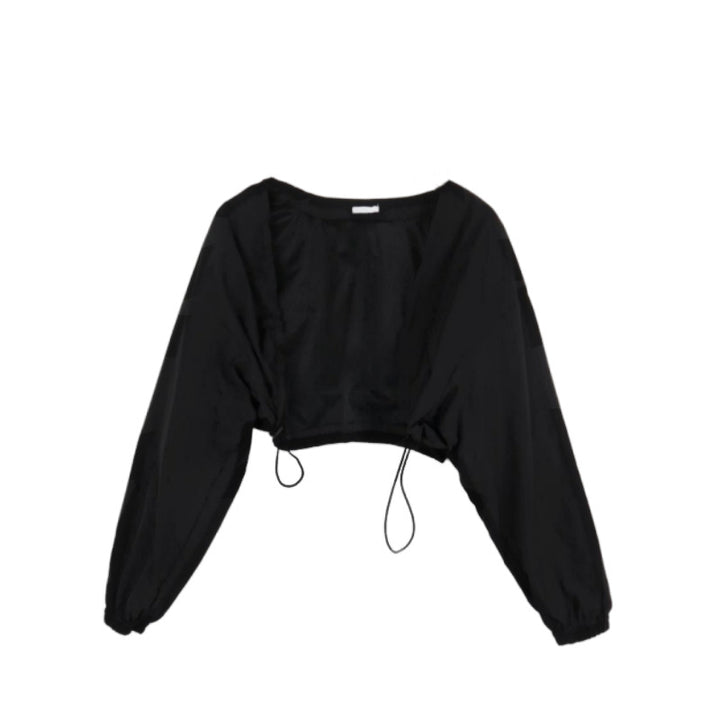 Blouse pour femmes à manches longues courte avec volants Chic & Stil