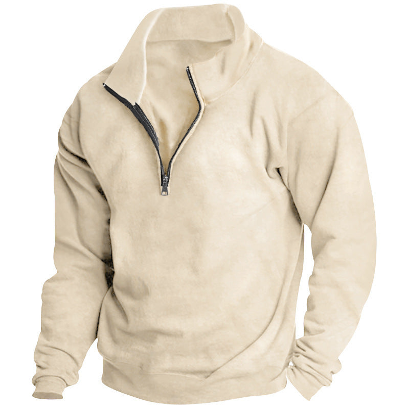 Men's casual hoodie with half zipper and soft lining Chic and style