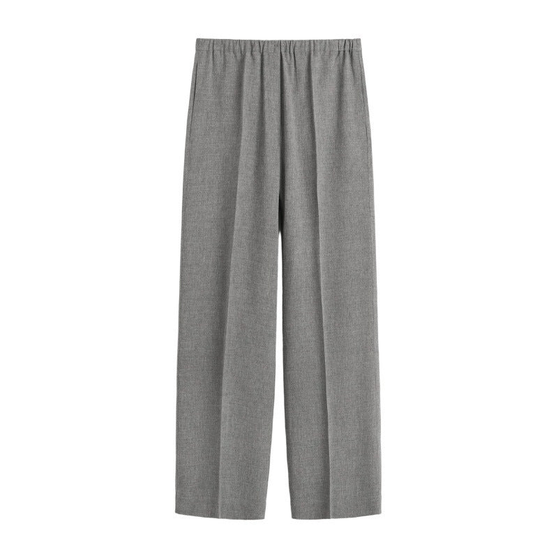 Pantalons en chiffon à coupe large pour femmes avec taille élastique Chic & Stil
