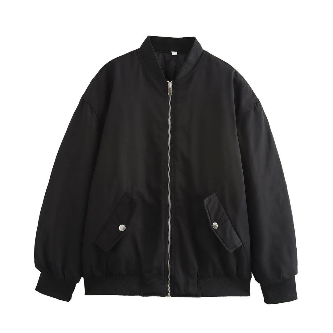 Casual bomber jacket for women with practical pockets and zipper Lune London