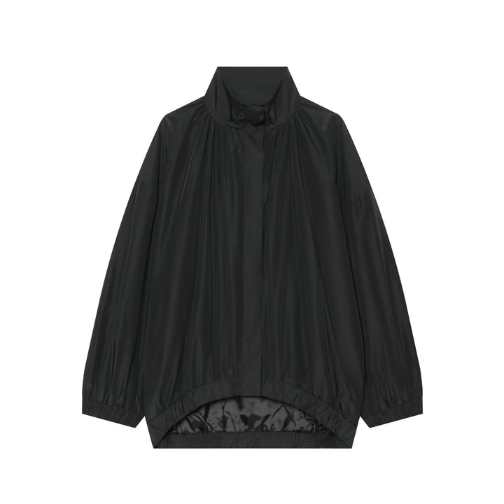Women's Light Water-Repellent Oversize Windbreaker with Stand-Up Collar Amarae