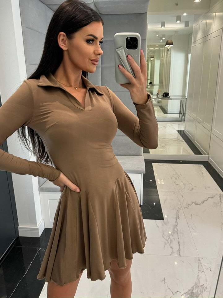 A-line flared polo dress Lune London for women