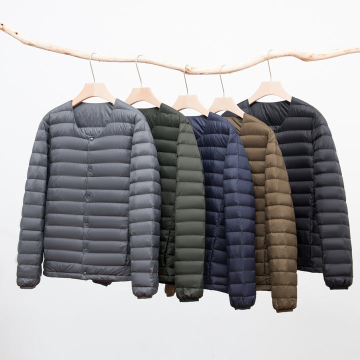 Men's ultralight quilted down jacket without hood Amarae