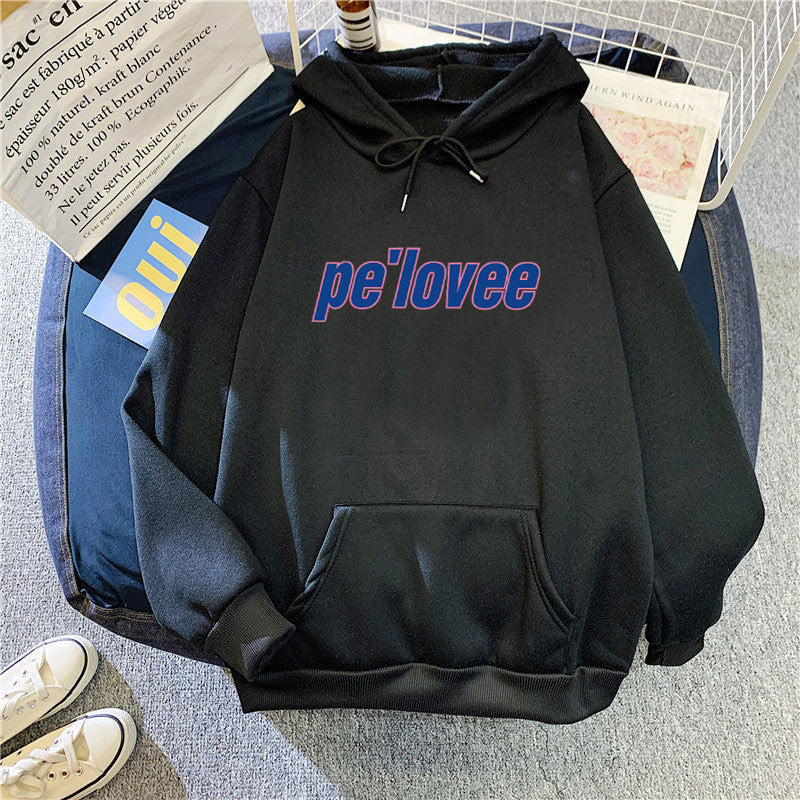 Women's hoodie with modern lettering Chic & Stil 1772612762