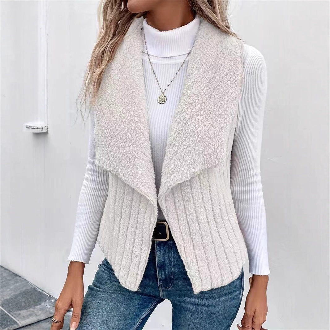 Lune London Soft Faux Fur Vest for Women