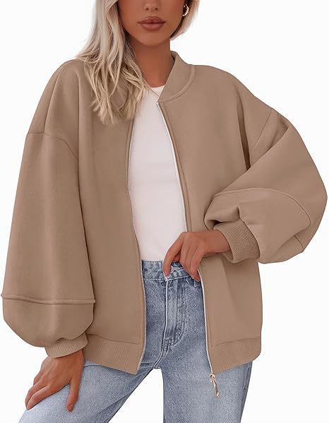 Ladies Casual Oversized Sweat Jacket Lune London