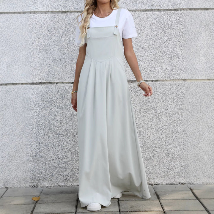 Lune London women's adjustable denim maxi dress