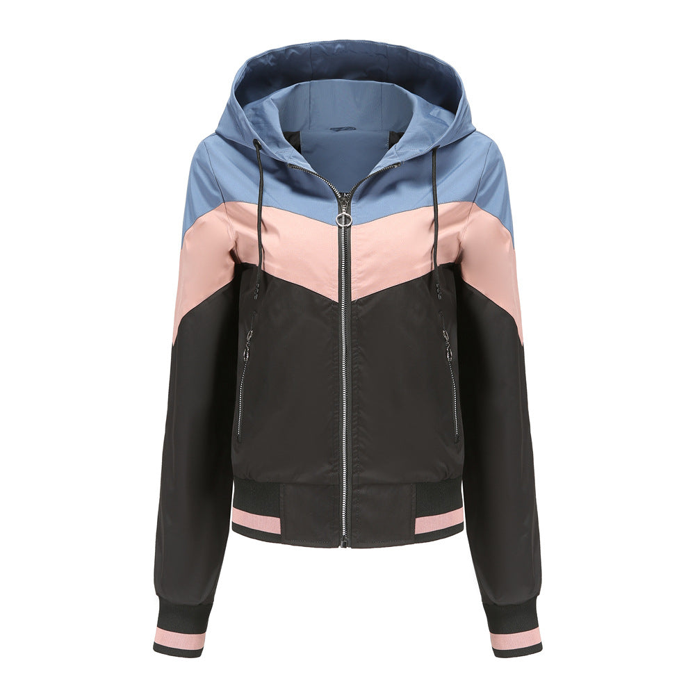 Windbreaker jacket for women with practical zip pockets Lune London