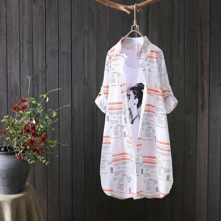 Lightweight printed kimono jacket for women Lune London