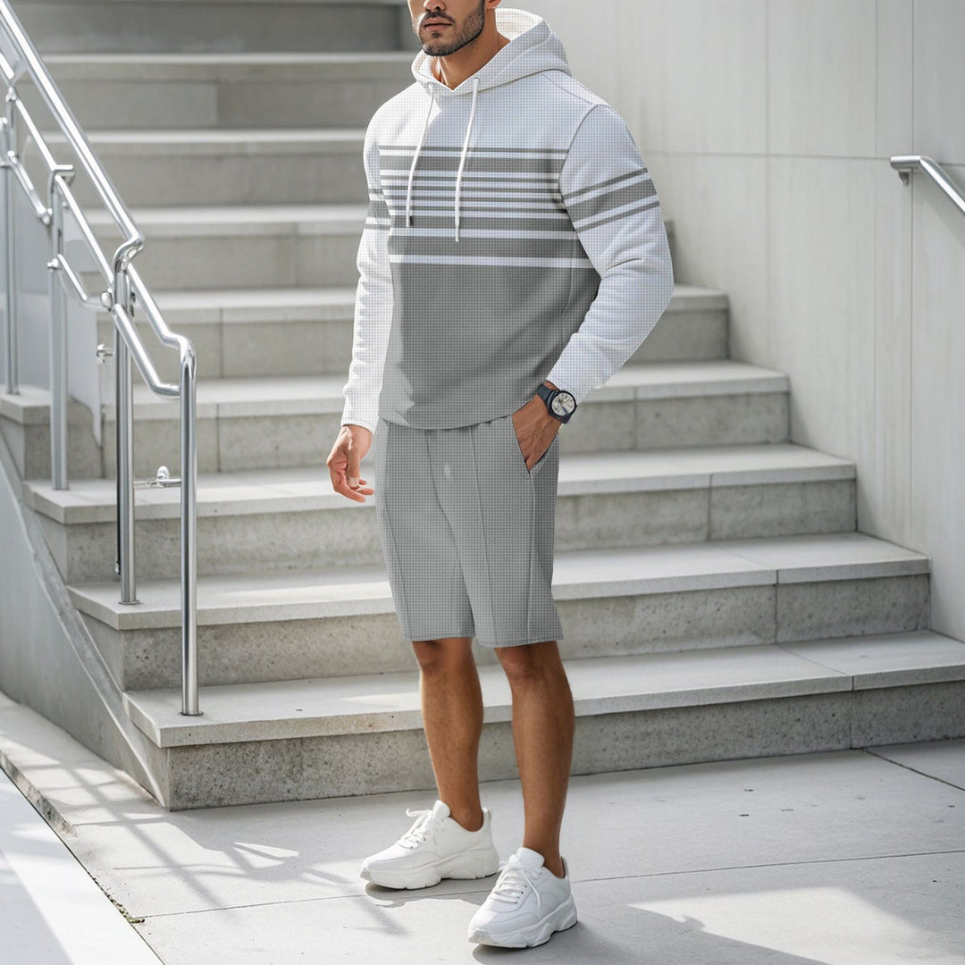 Men's sports hoodie t-shirt in structured material and modern lines Lune London