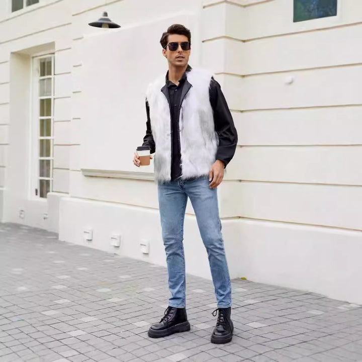 Trendy Faux Fur Jacket for Men Lune London