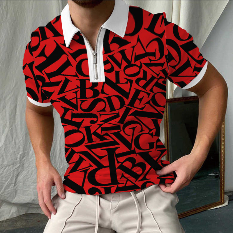 Lune London elegant short-sleeved checkered polo shirt for men