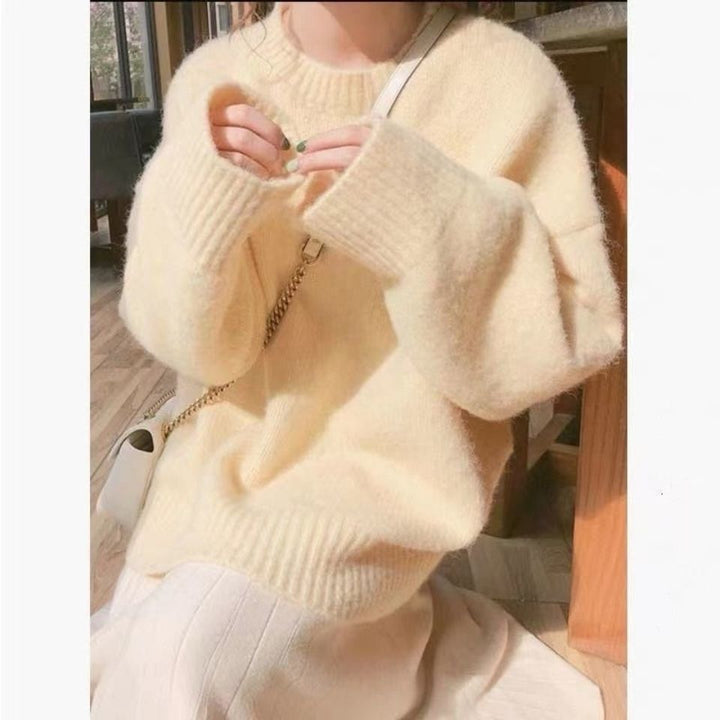 Pull en maille surdimensionné pour femme avec détails côtelés Chic & Stil