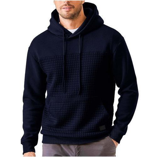 Men's hoodie with textured upper material Amarae
