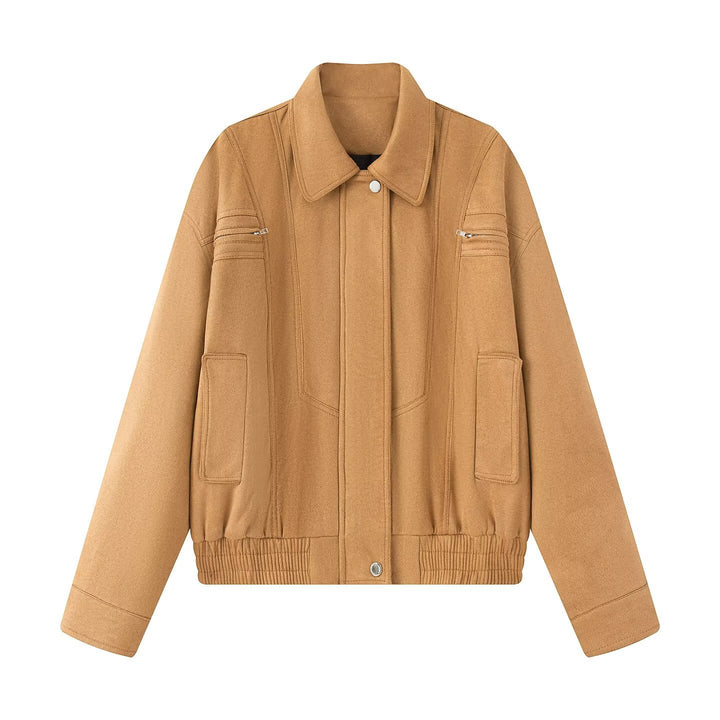 Ladies stylish transitional jacket with original collar Lune London