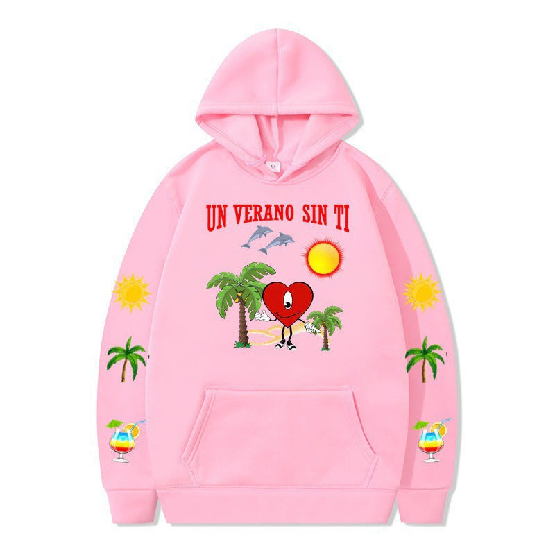 Women's hoodie with vibrant summer motif and comfortable fit Lune London