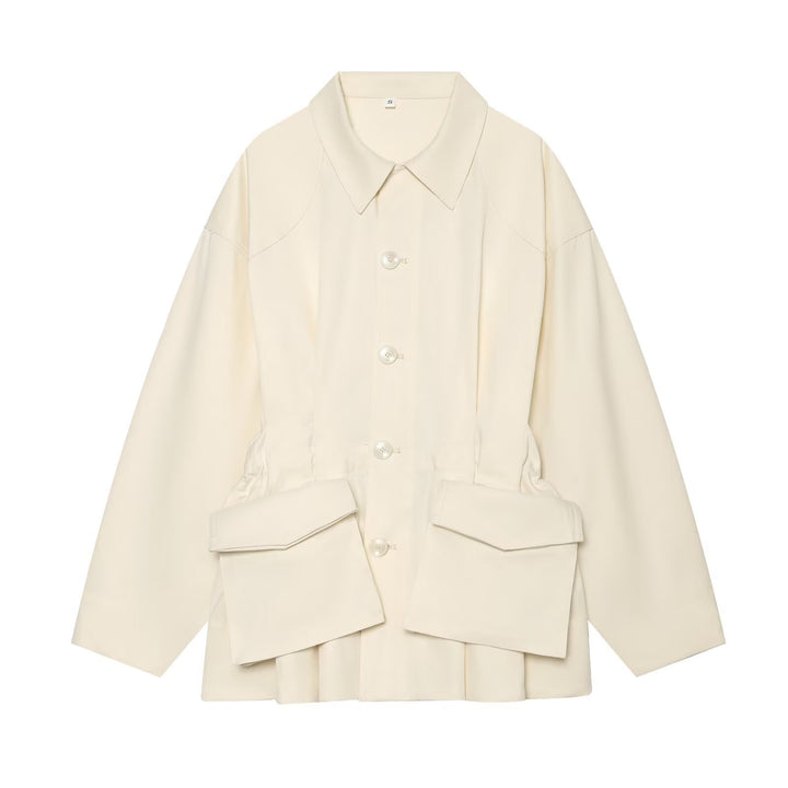 Women's short jacket in utility style with a loose fit and large flap pockets Amarae