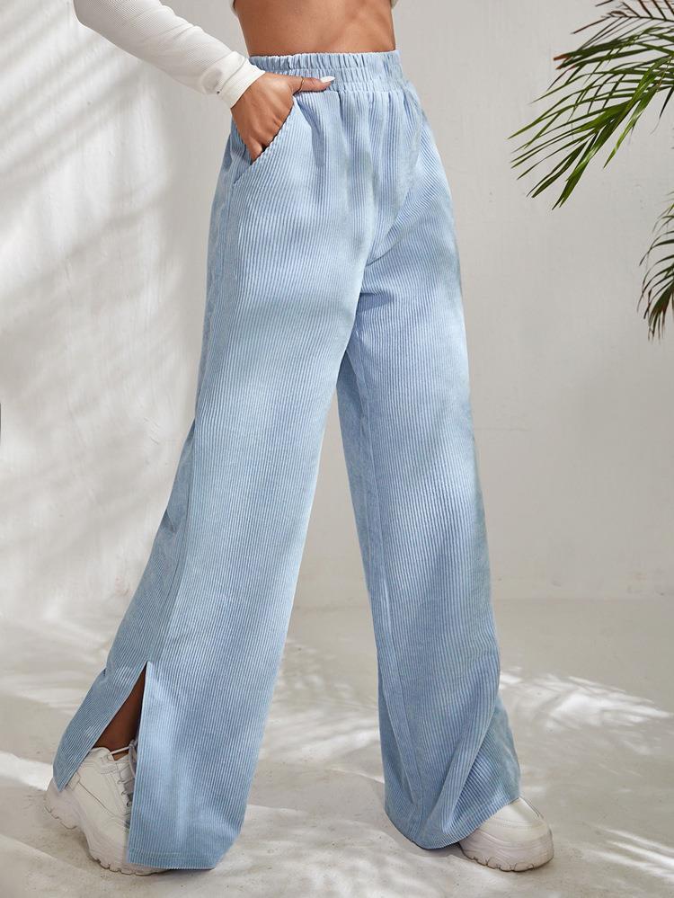 High-waisted straight leg leisure pants for women Lune London