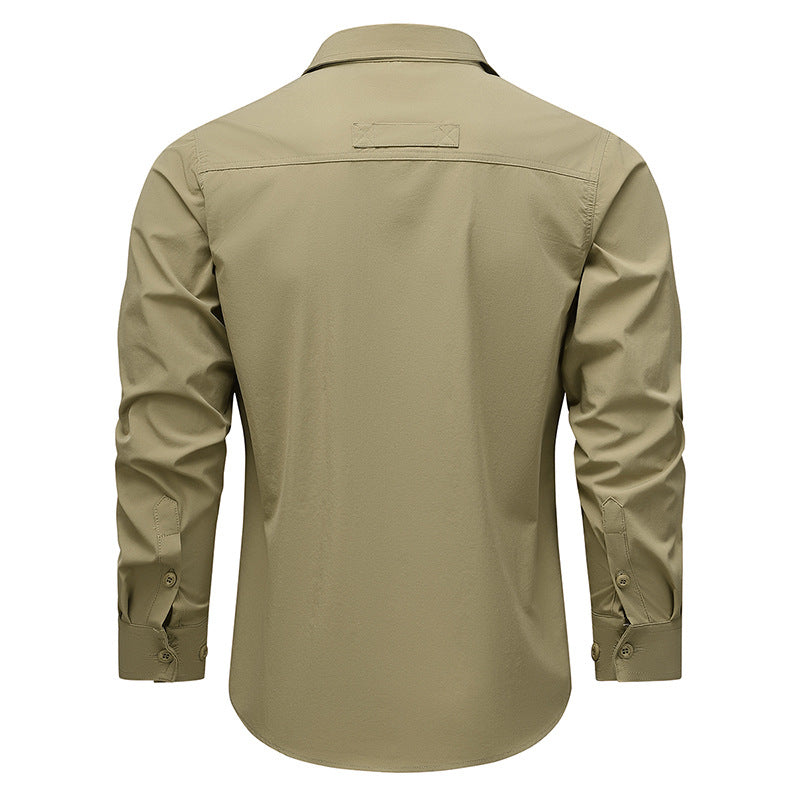 Practical outdoor shirt for men with versatile pockets Amarae