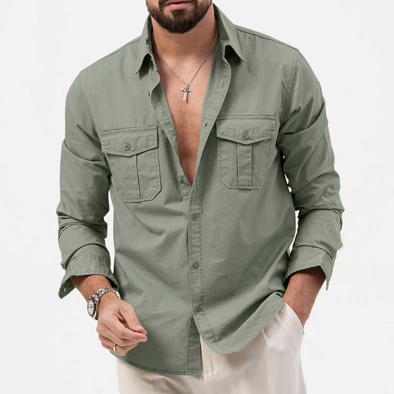Shirt for men with practical chest pockets and modern fit Amarae