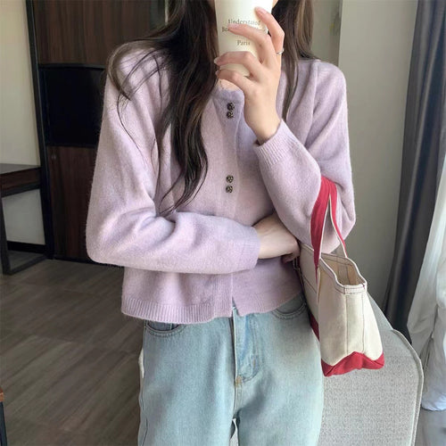 Women Élégant Cardigan avec Détails de Bouton Chic & Stil
