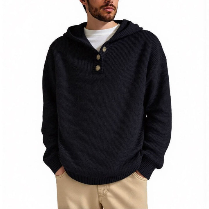 Men's hoodie with embossed pattern Lune London