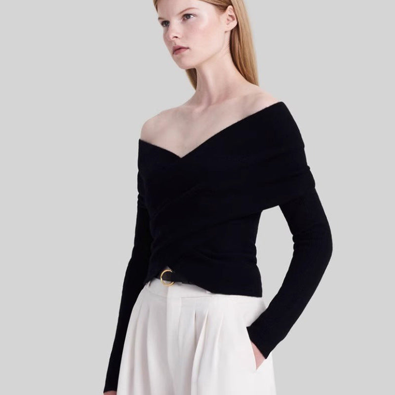 Women Oversized Wrap Sweater Chic & Stil
