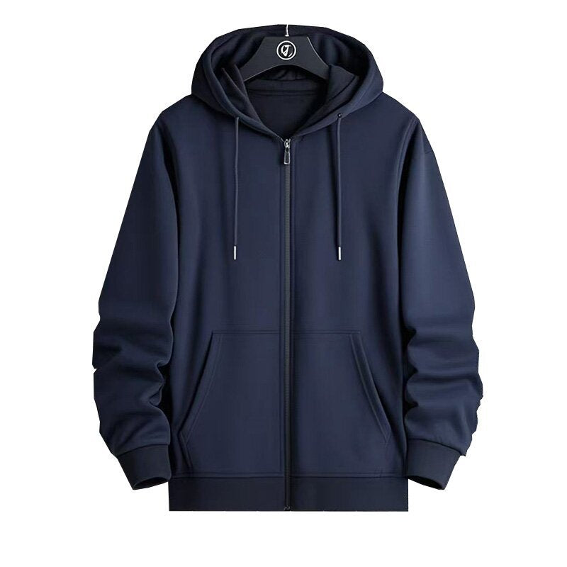 Hooded jacket for women with full zip and soft cotton blend Lune London