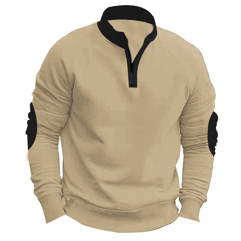 Men's functional sweatshirt with high collar and zipper Lune London