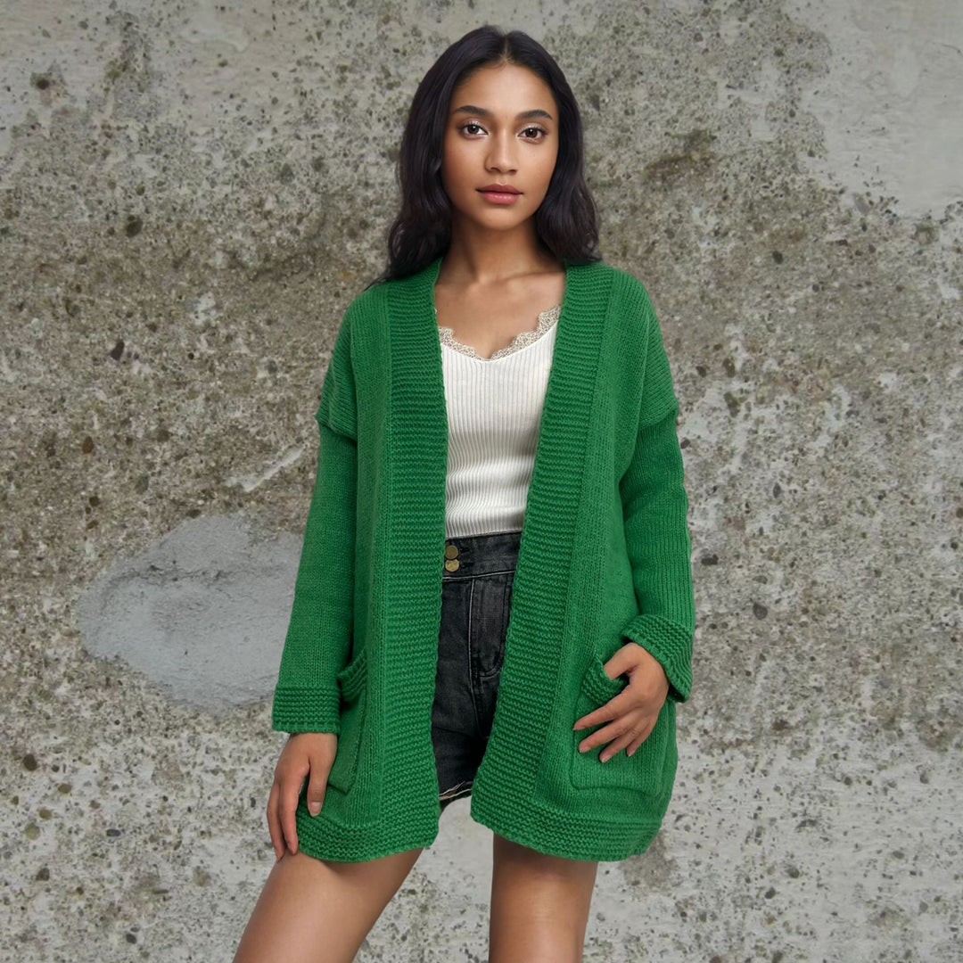 Knitted jacket for women in an oversized casual style Lune London
