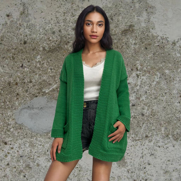 Knitted jacket for women in an oversized casual style Lune London