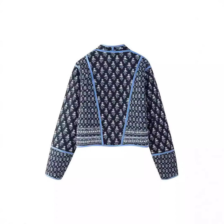 Ladies fashion jacket rich in details with floral design Amarae