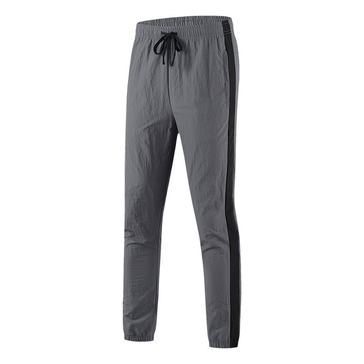 Men's Lightweight Breathable Training Pants with Side Contrast Stripe Amarae