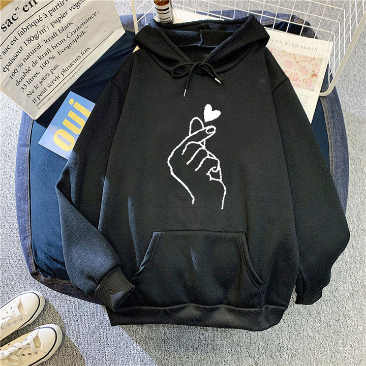 Women’s hoodie with creative hand graphic Chic & Stil