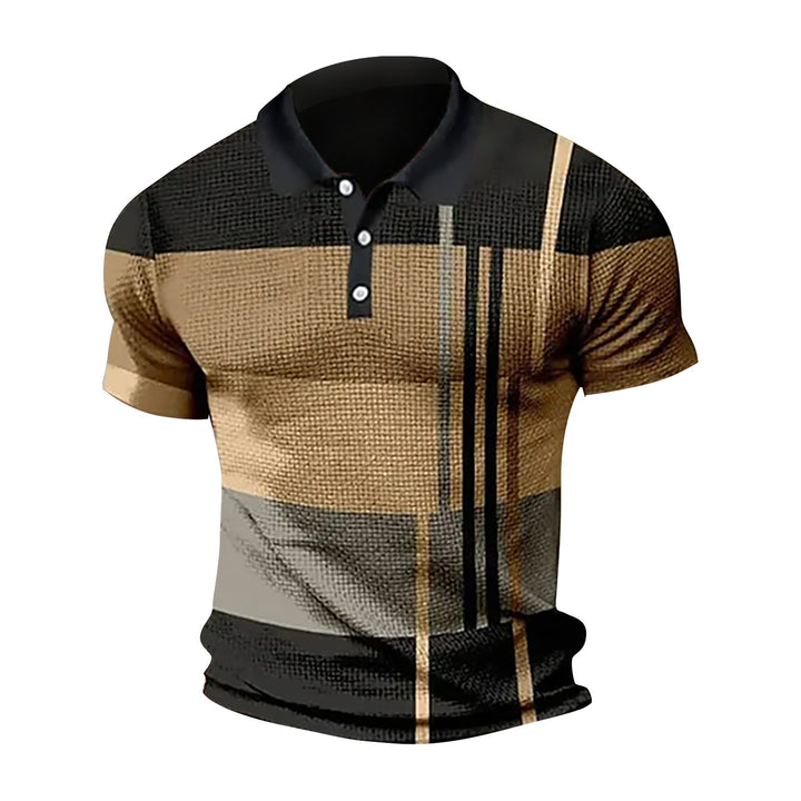 Men's polo made from modern fabric blend with unique texture details Lune London