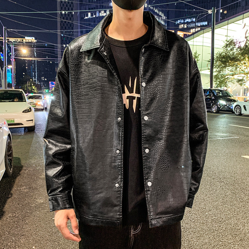 Amarae snap button casual jacket for men