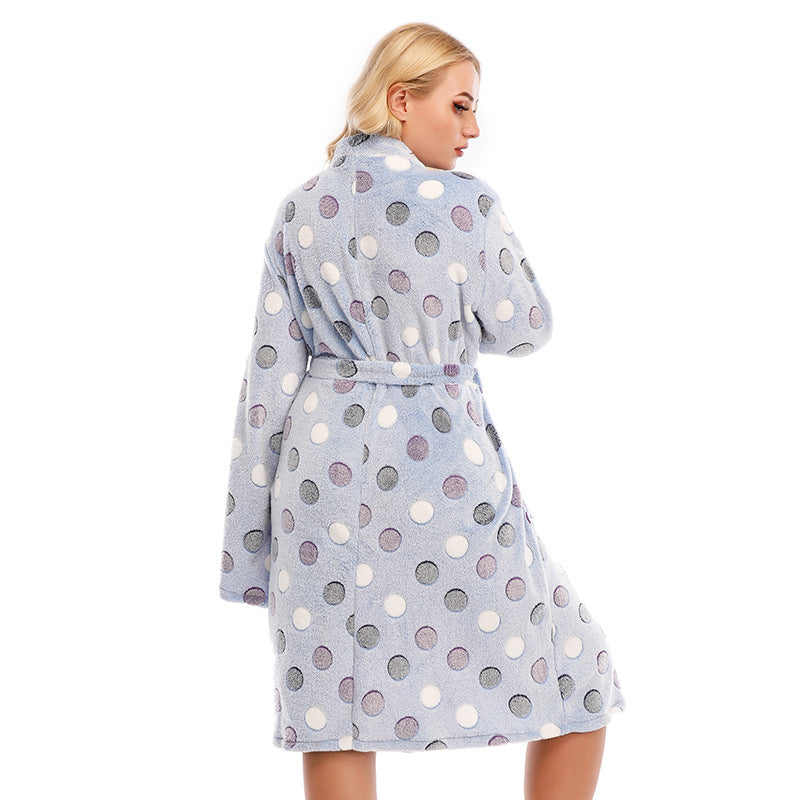 Ladies Chic and Stylish Polka Dot Nightgown