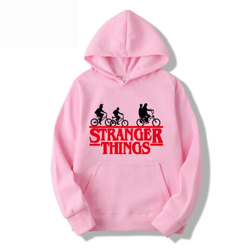 Women's hooded sweatshirt with creative Stranger Things design Chic & Stil