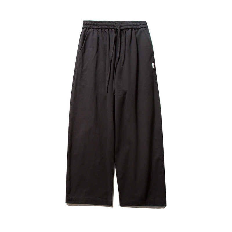 Unisex Wide Culotte Pants with Elastic Waistband and Drawstring Amarae