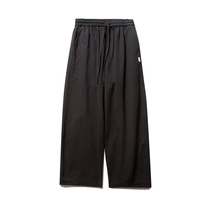 Unisex Wide Culotte Pants with Elastic Waistband and Drawstring Amarae