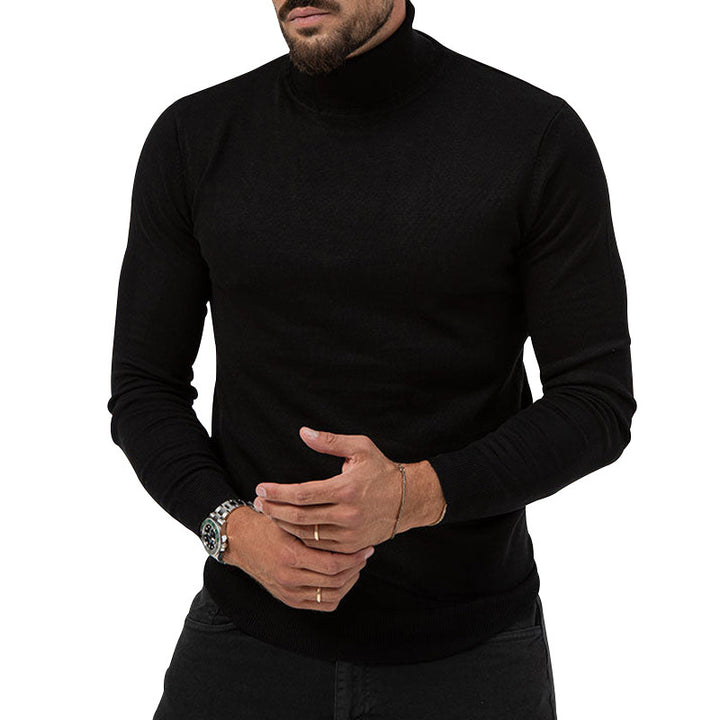 Elegant pullover for men with turtleneck in soft material Lune London