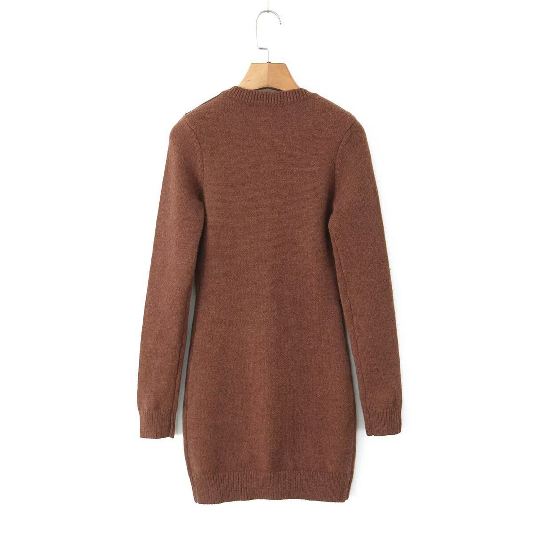 Women long cardigan with pockets and button closure Lune London
