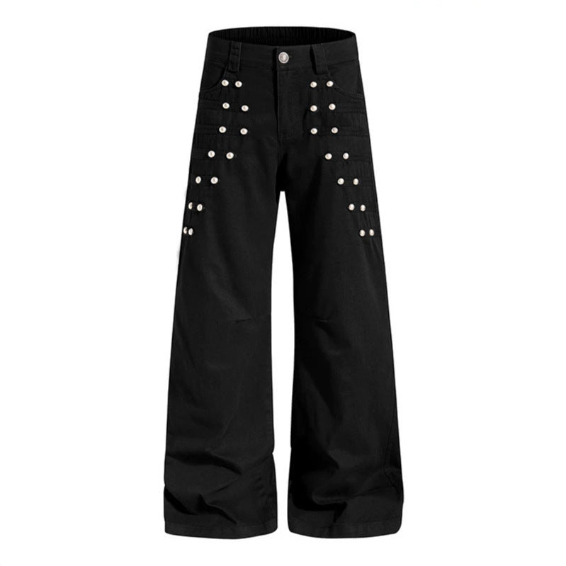 Women High-waisted Wide Culotte Pants with Grommet Detail Amarae