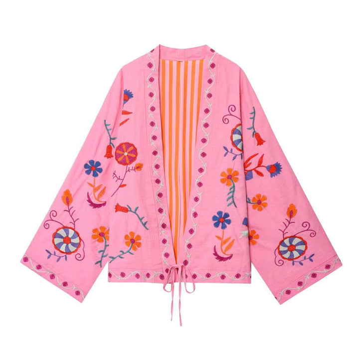 Veste Kimono élégante pour femmes, brodée Chic & Stil
