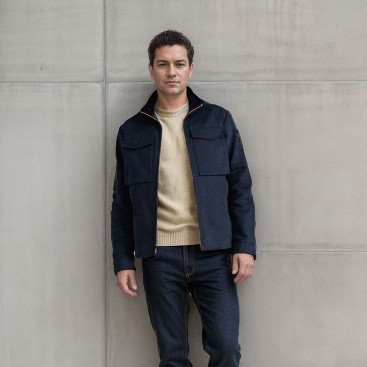 Utility jacket for men with practical pockets and modern design Lune London