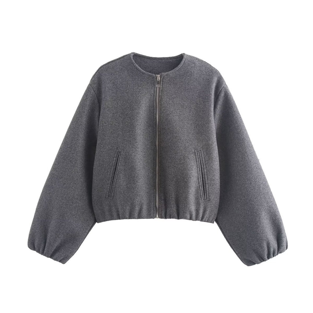 Veste bomber élégante pour femmes avec coupe décontractée et fermeture éclair