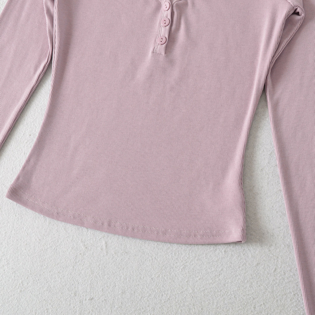 Long sleeve women's blouse with elegant button closure Lune London